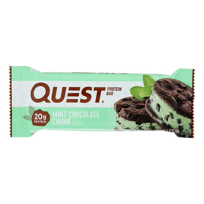 Quest Bar - Mint Chocolate Chunk - 2.12 Oz - Case Of 12.