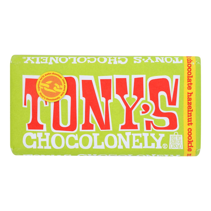 Tony's -Chocolonely - Bar Milk Chocolate Hazelnut Cookie - Case Of 15-6.35 Oz