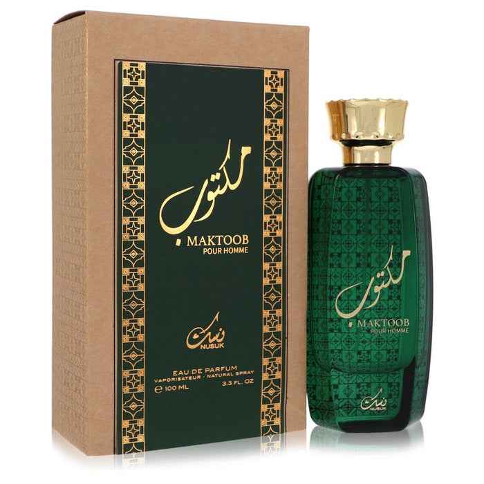 Nusuk -Maktoob by Nusuk Eau De Parfum Spray 3.3 oz for Men