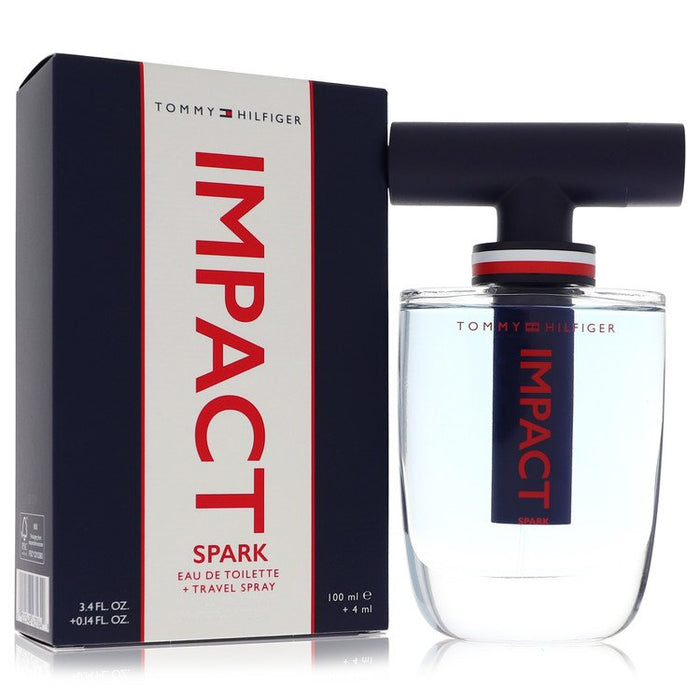 Tommy Hilfiger Impact Spark by Tommy Hilfiger Eau De Toilette Spray --3.4 oz Eau De Toilette + .14 oz Travel EDT Spray for Men