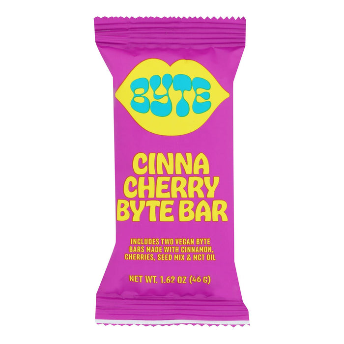 Byte Bars -Byte Bar Cinnamon Cherry - Case Of 12 - 1.62 Ounces