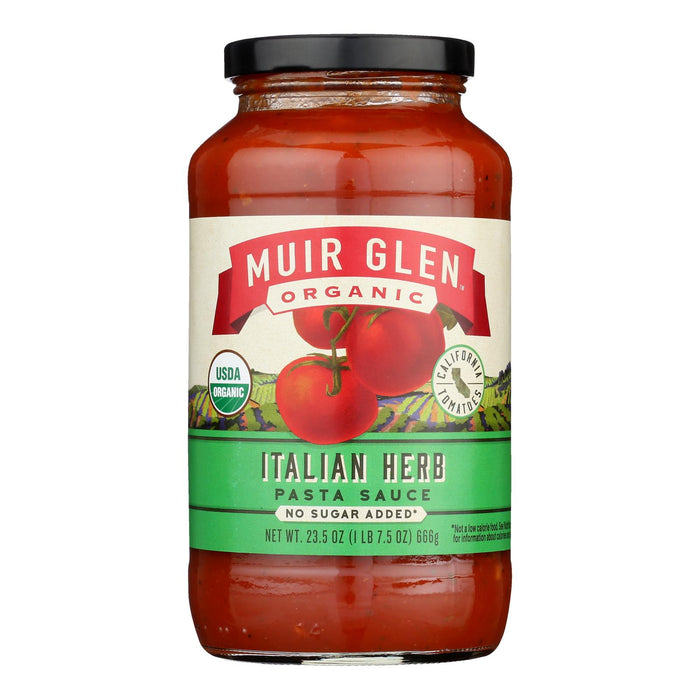 Muir Glen -Pasta Sauce Organic Italian Herb - Case Of 12-23.5 Fluid Ounces