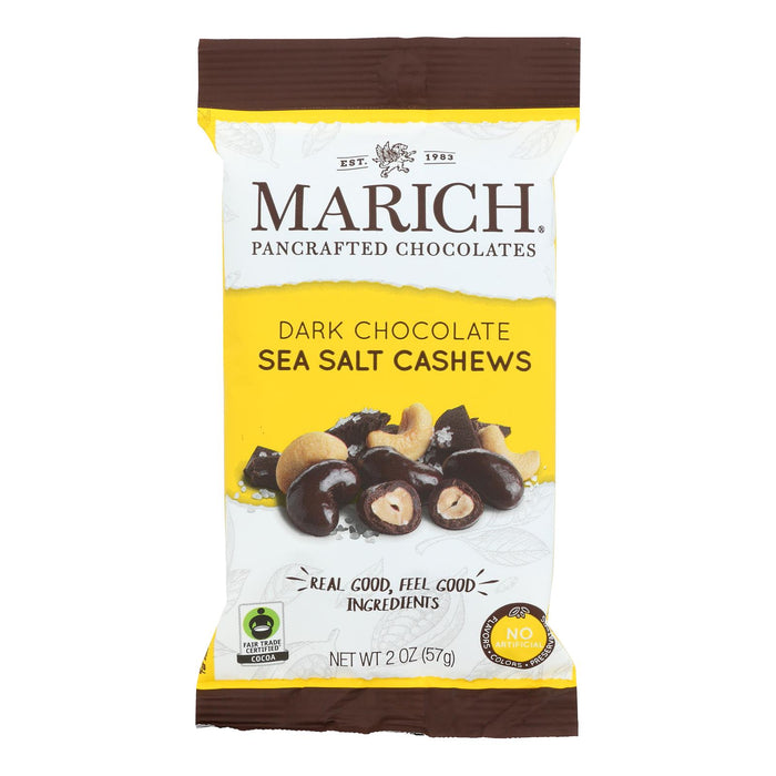 Marich -Cashews Dark Chocolate Sea Salt - Case Of 12 - 2 Ounces