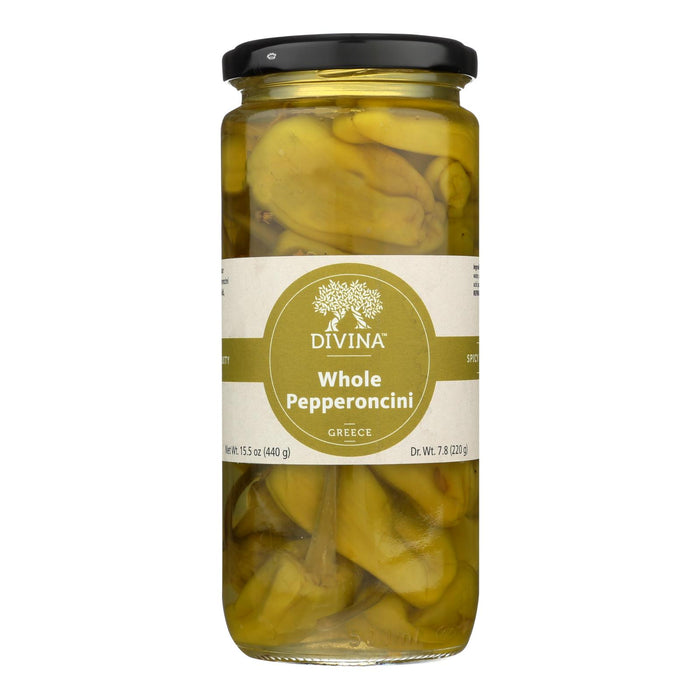 Divina -Pepperoncini All Natural - Case Of 6-15.5 Ounces