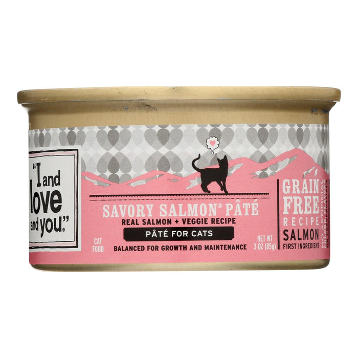 I And Love And You Cat Canned Food Savory Salmon Recipe - Case Of 24 - 3 Oz