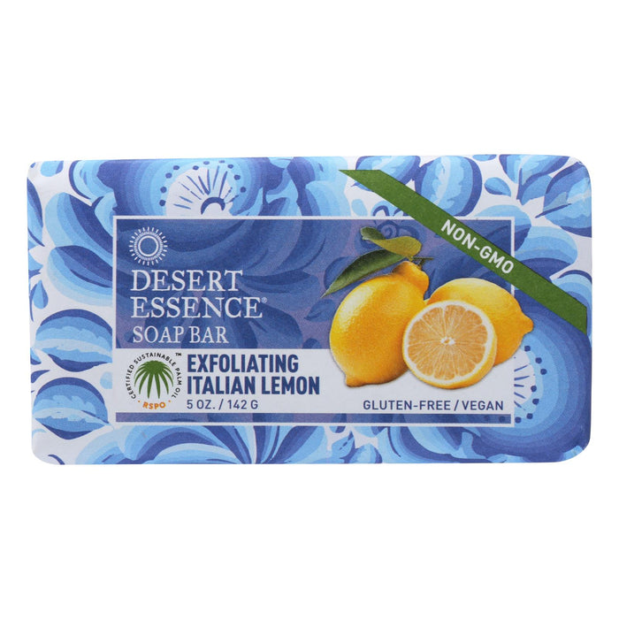 Desert Essence -Bar Soap - Exfoliating Italian Lemon - 5 Oz