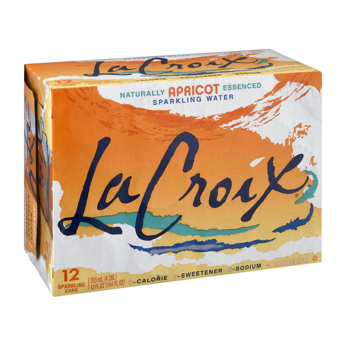 Lacroix Sparkling Water - Apricot - Case Of 2 - 12 Fl Oz