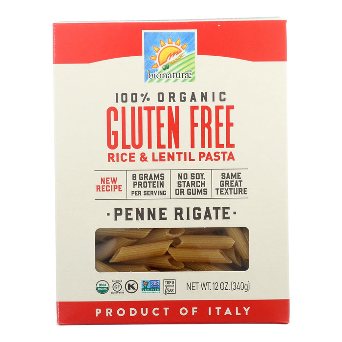 Bionaturae - Pasta Og1 Penne Riga G/f - Cs Of 12-12 Oz.