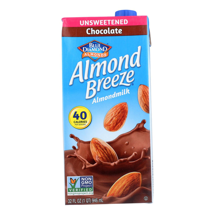 Almond Breeze - Almond Milk -Unsweetened Chocolate - Case Of 12 - 32 Fl Oz.