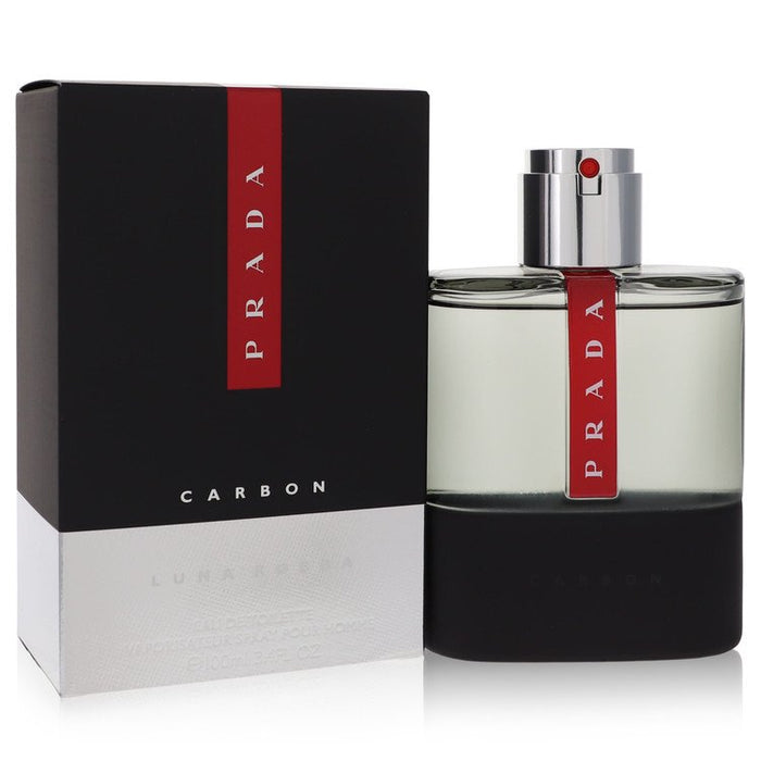 Prada Luna Rossa Carbon by Prada Eau De Toilette Spray for Men.