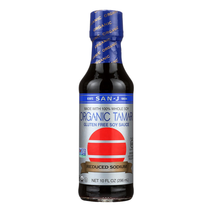 San - J Tamari Soy Sauce - Organic - Case Of 6 - 10 Fl Oz