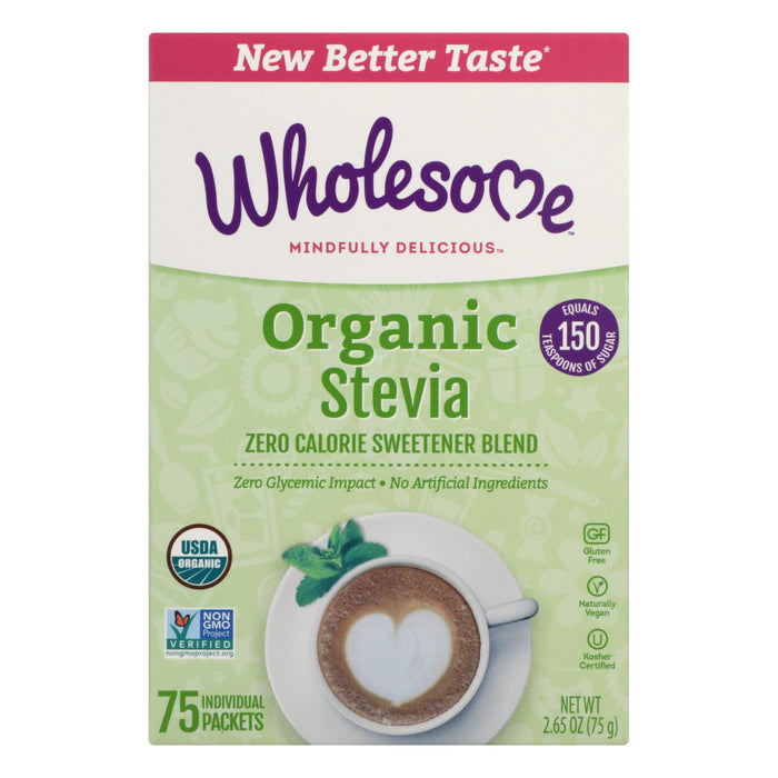 Wholesome Sweeteners Stevia - Organic - 75 Count - Case Of 6.