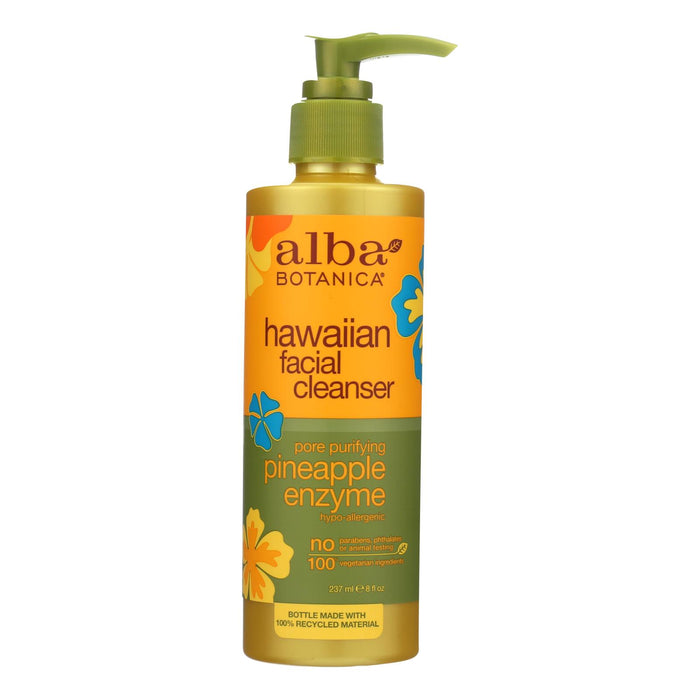 Alba Botanica - Enzyme Facial Cleanser Pineapple - 8 Fl Oz.