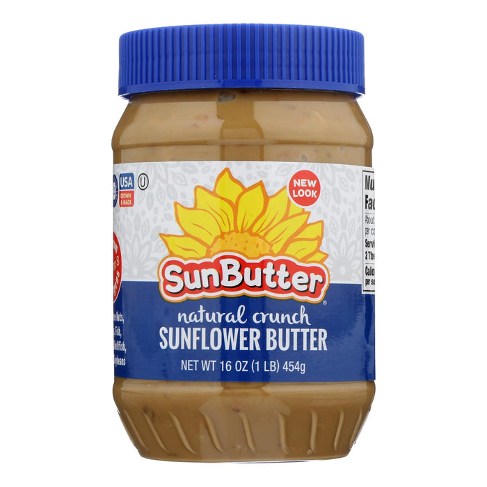 Sunbutter Sunflower Butter - Natural Crunch - Case Of 6 - 16 Oz