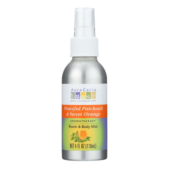 Aura Cacia - Aromatherapy Mist Patchouli Sweet Orange - 4 Fl Oz.