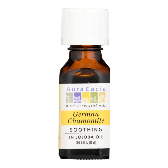 Aura Cacia - German Chamomile In Jojoba Oil - 0.5 Fl Oz.