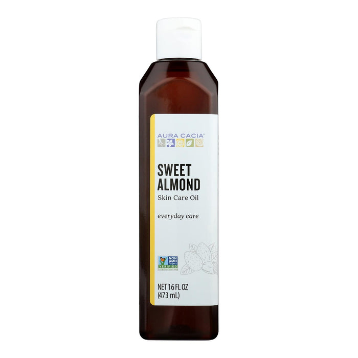 Aura Cacia - Natural Skin Care Oil Sweet Almond - 16 Fl Oz.