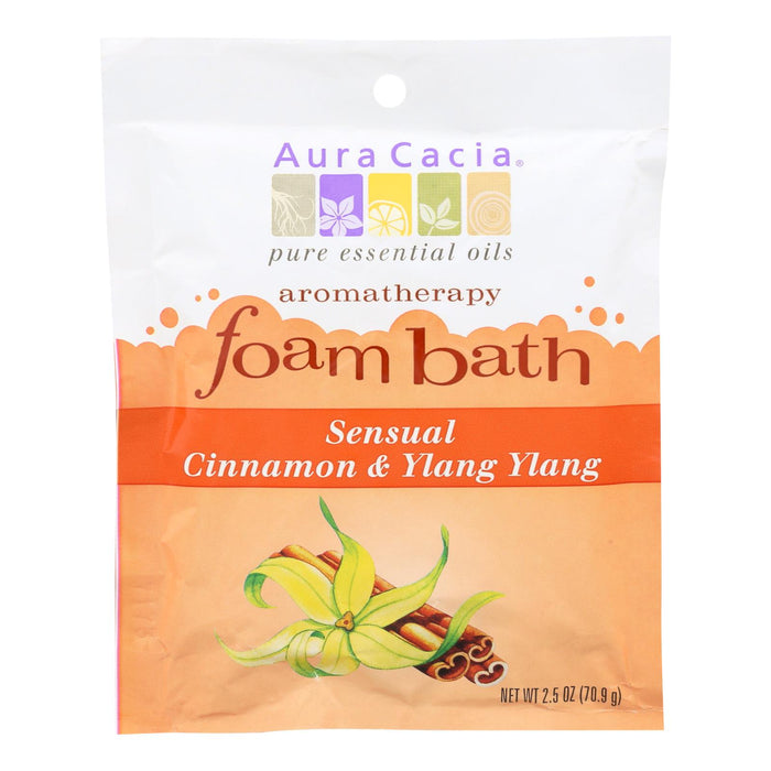 Aura Cacia - Foam Bath Sensual Cinnamon And Ylang Ylang - 2.5 Oz - Case Of 6.