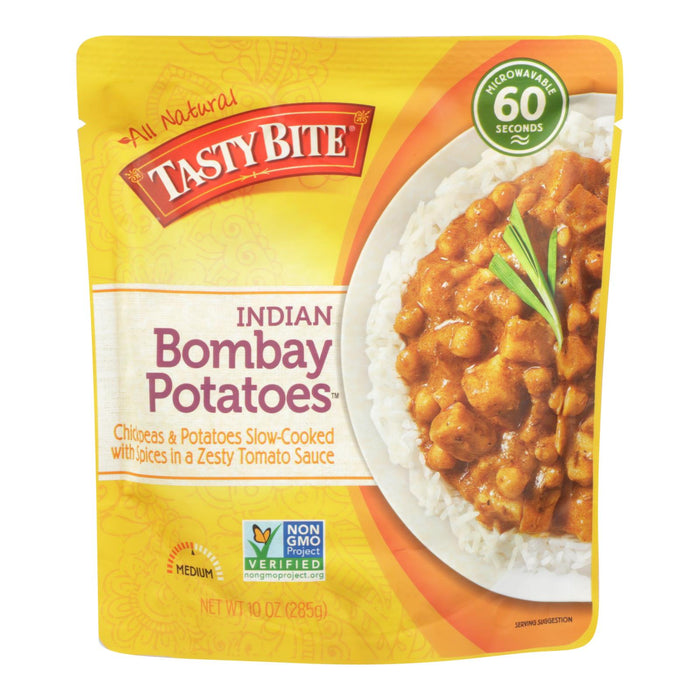 Tasty Bite Entree - Indian Cuisine - Bombay Potatoes - 10 Oz - Case Of 6.