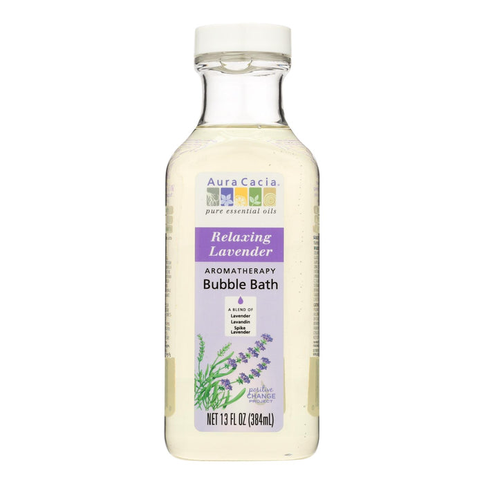 Aura Cacia - Aromatherapy Bubble Bath Relaxing Lavender - 13 Fl Oz.