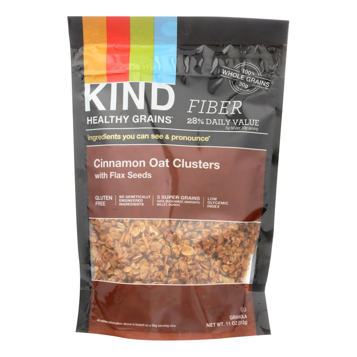 Kind Healthy Grains Cinnamon Oat Clusters With Flax Seeds - 11 Oz - Case Of 6.