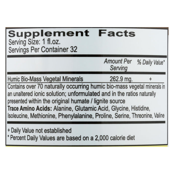 Vital Earth Minerals Humic Minerals -32 Fl Oz