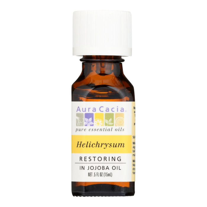 Aura Cacia - Helichrysym In Jojoba Oil - 0.5 Fl Oz.