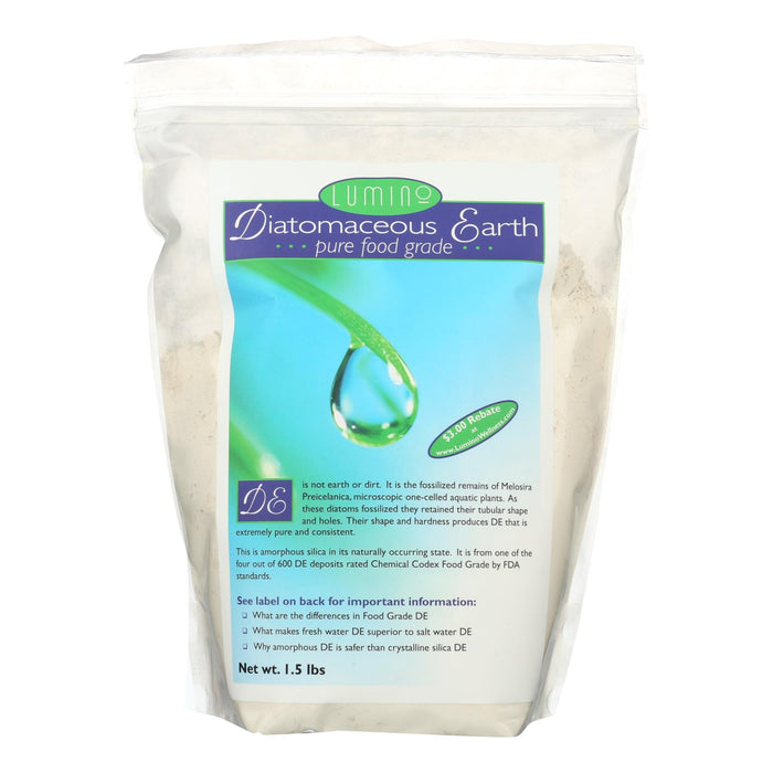 Lumino Home Diatomaceous Earth - Food Grade - Pure - 1.5 Lb.