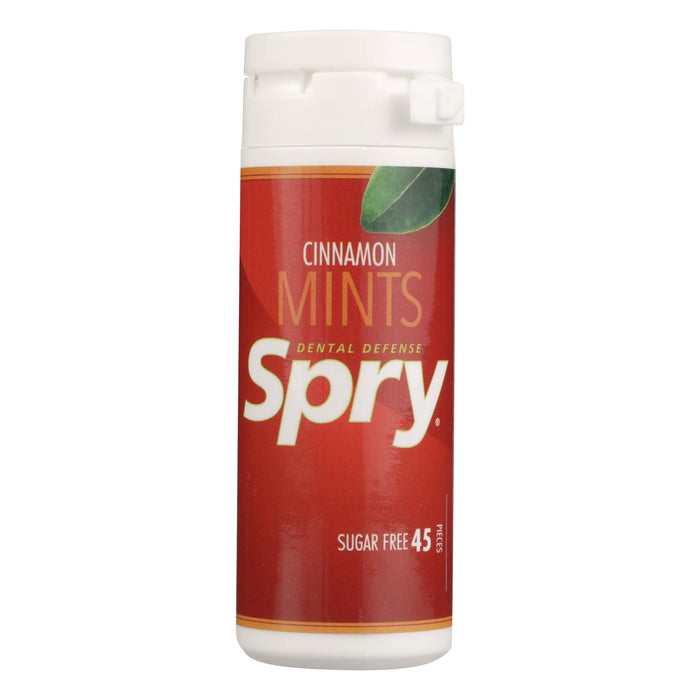 Spry Xylitol Gems - Cinnamon - Case Of 6 - 45 Count.