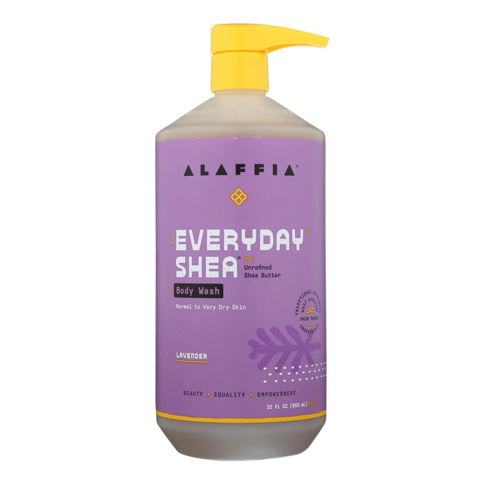 Alaffia - Everyday Body Wash - Shea Lavender - 32 Oz