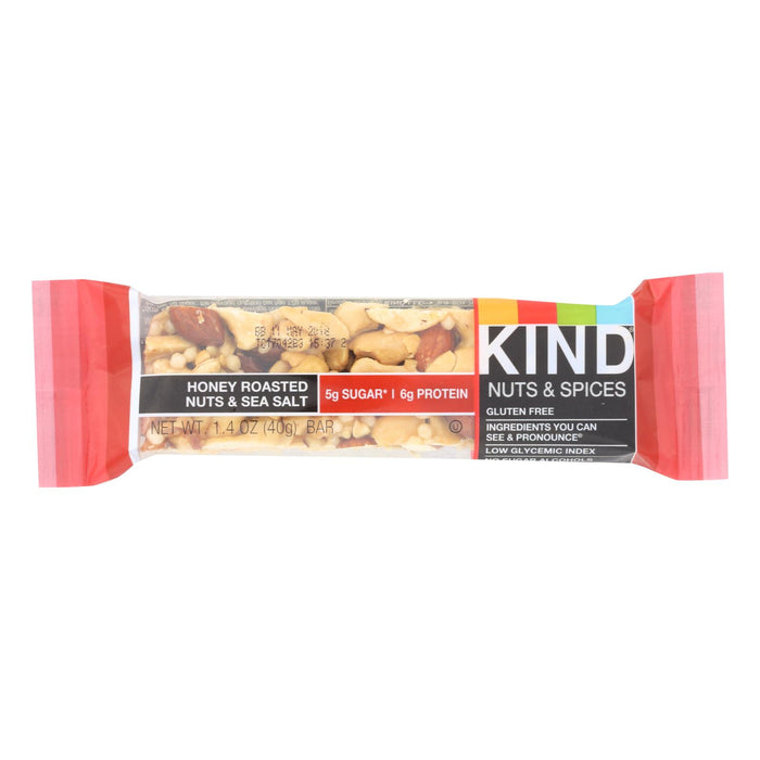 Kind Honey Roasted Nuts And Sea Salt -Case Of 12 - 1.4 Oz.