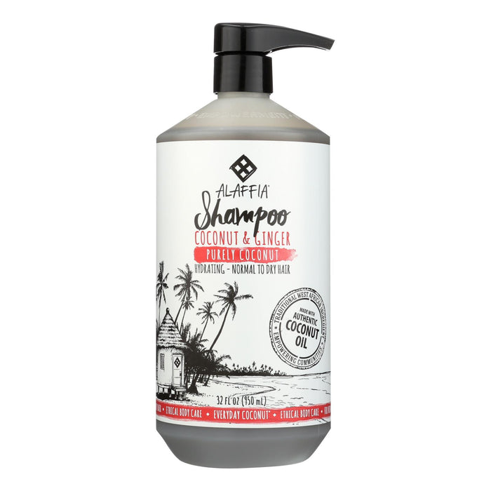 Alaffia - Everyday Shampoo -Coconut And Ginger - 32 Fl Oz.