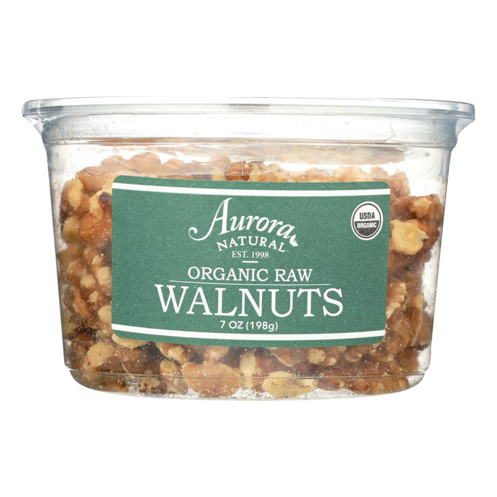 Aurora Natural Products - Organic Raw Walnuts - Case Of 12 - 7 Oz