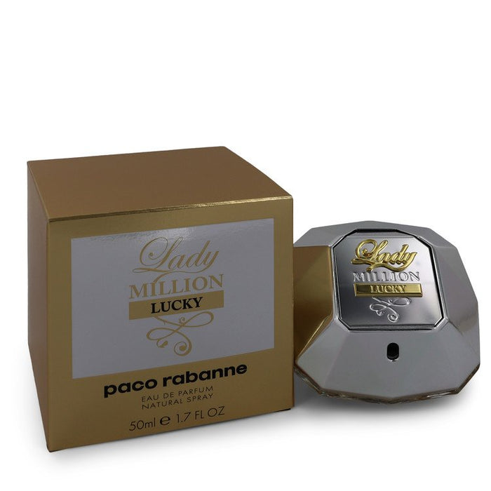 Lady Million Lucky by Paco Rabanne Eau De Parfum Spray for Women.