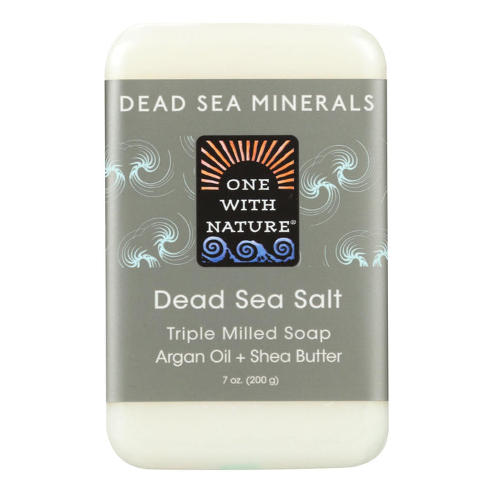 One With Nature Dead Sea Mineral Dead Sea Salt Soap -7 Oz