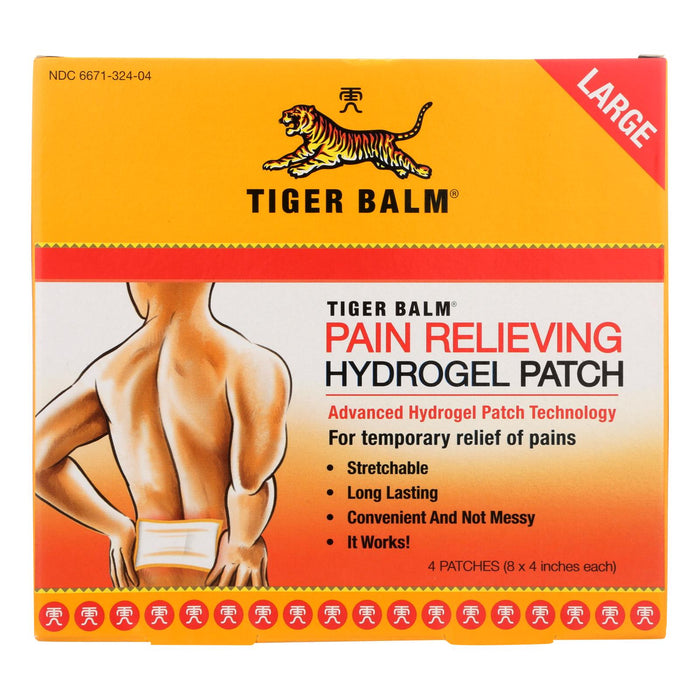 Tiger Balm Pain Relieving Large Patches -Case Of 6 - 4 Pack