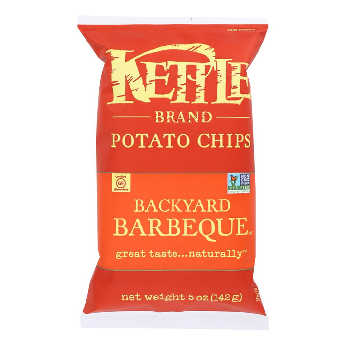 Kettle Brand Potato Chips -Backyard Barbeque - Case Of 15 - 5 Oz.