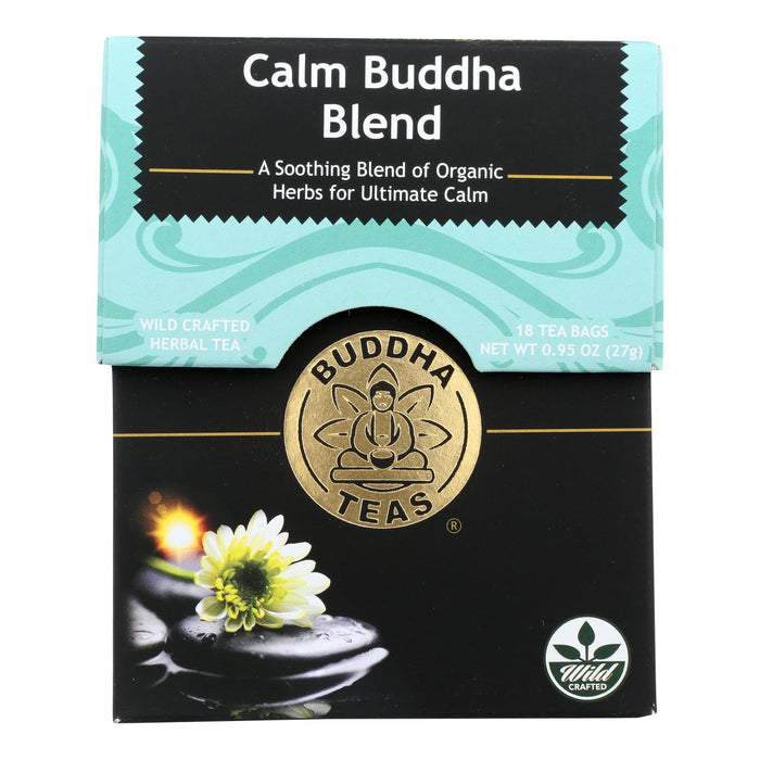 Buddha Teas - Tea Calm Buddha Blend - Case Of 6-18 Bag.