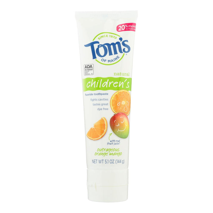 Tom's Of Maine - Tp Kids Orng Mango Ac Fluo - Case Of 6-5.1 Oz.