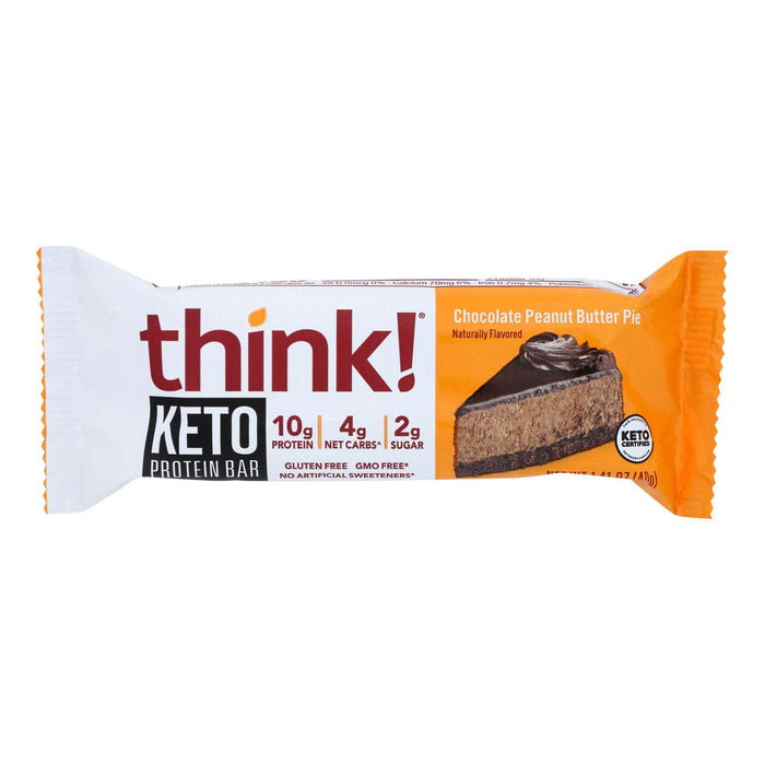 Think! Thin - Bar Keto Prtn Choc Pb Pie - Cs Of 10-1.41 Oz.