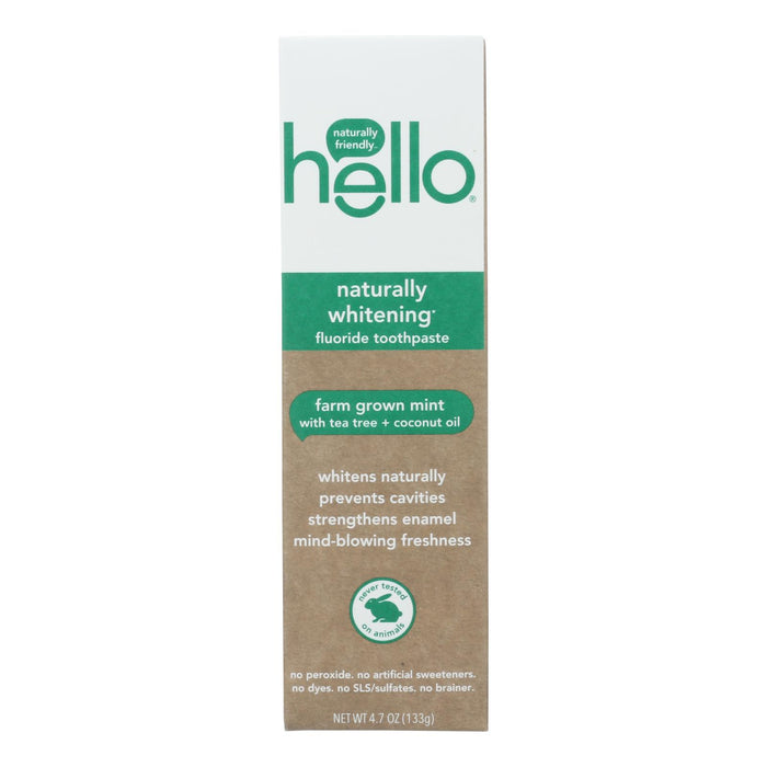 Hello Products Llc - Tpst Natural Whitening Flride - Case Of 6-4.7  Oz