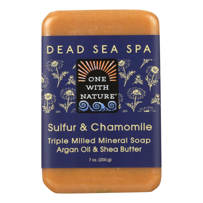 One With Nature - Bar Soap Dead Sea Sulfur - 1 Each 1-7  Oz