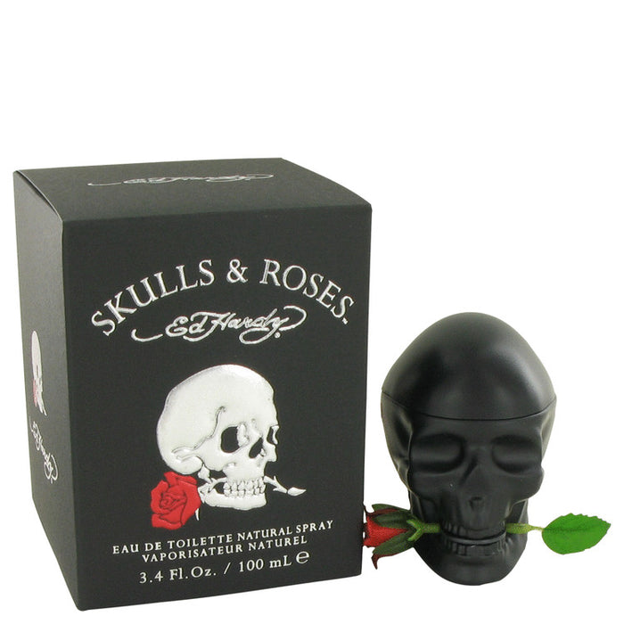 Skulls & Roses by Christian Audigier Eau De Toilette Spray 3.4 oz for Men.