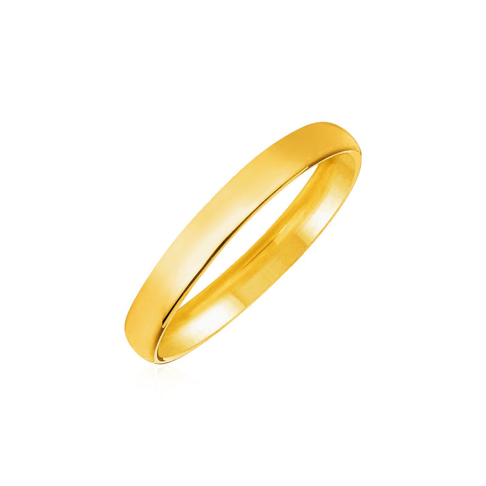 14k Yellow Gold Comfort Fit Wedding Band