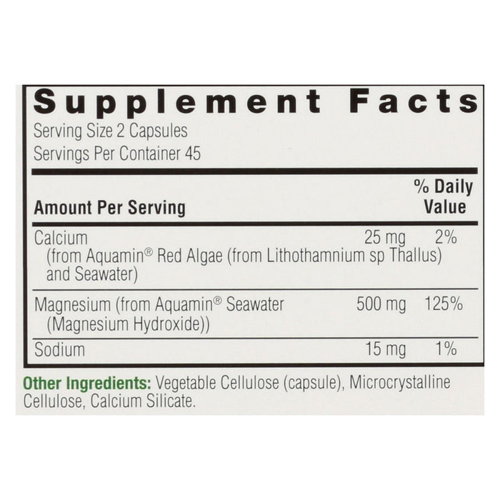 Nature's Answer Plant-based Magnesium Dietary Supplement  - 1 Each - 90 Cap.