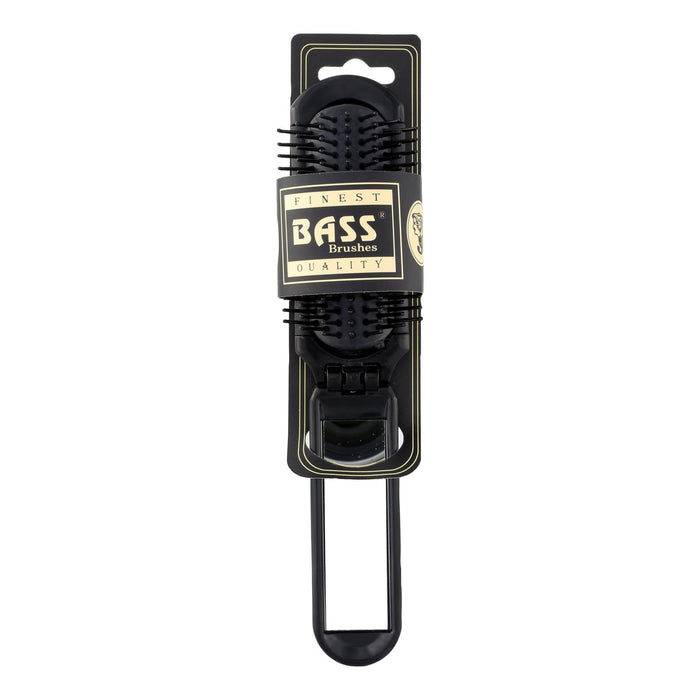 Bass Brushes - Nylon Bristle Brush -Fold-up With Mirror - 1 Count