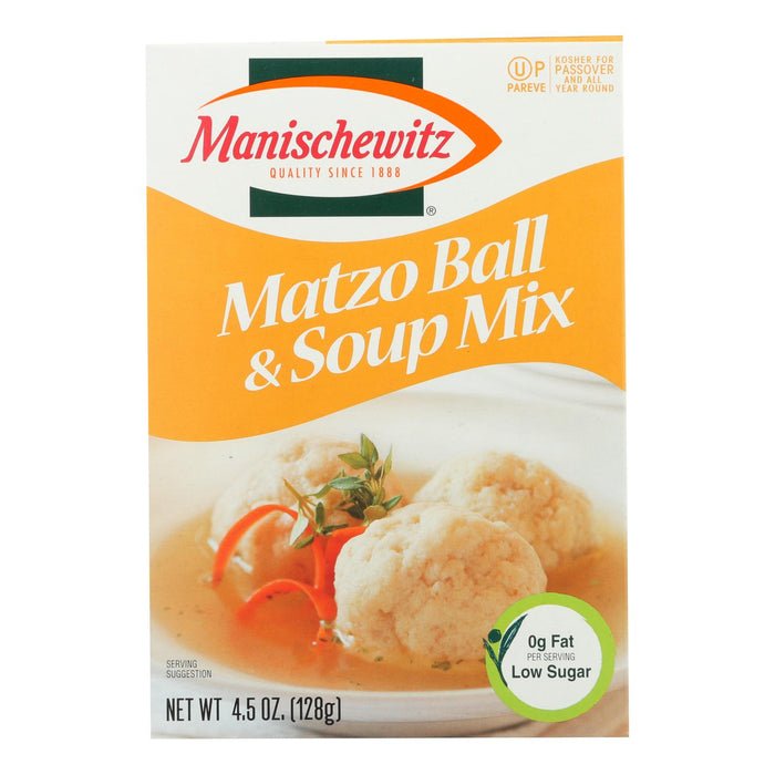 Manischewitz - Matzo Ball And Soup Mix - Case Of 24 - 4.5 Oz