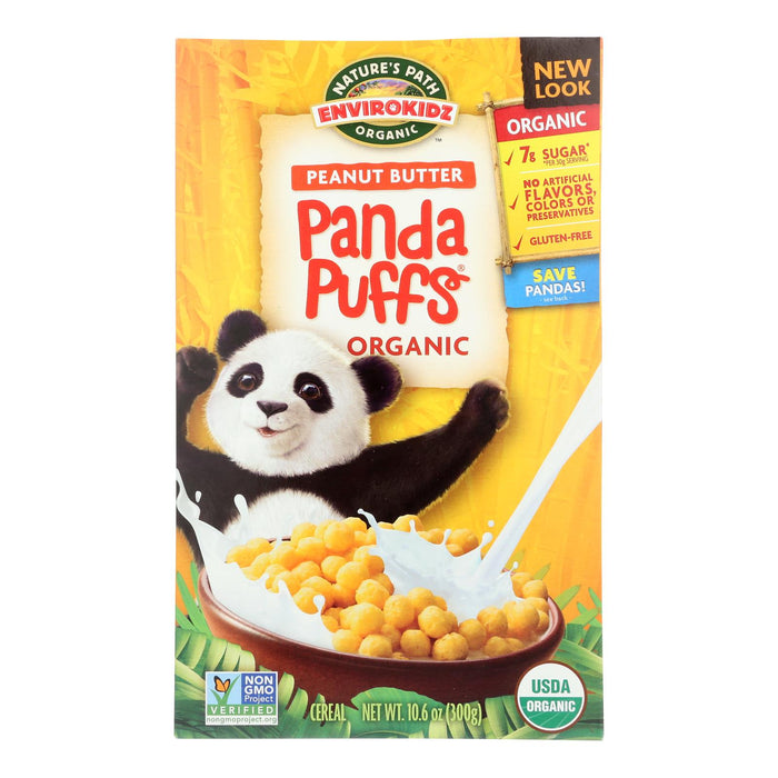 Envirokidz - Organic Panda Puffs - Peanut Butter - Case Of 12 - 10.6 Oz