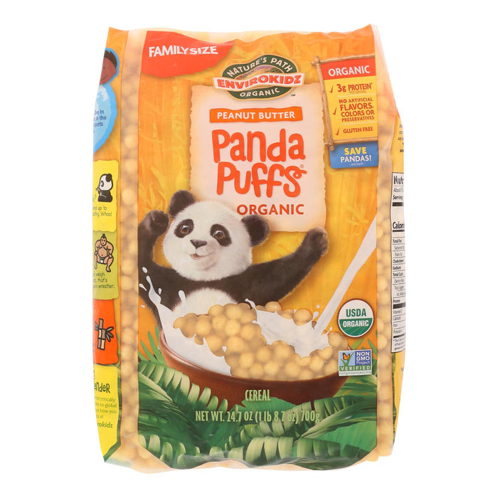 Envirokidz - Panda Puffs Cereal - Peanut Butter - Case Of 6 - 24.7 Oz