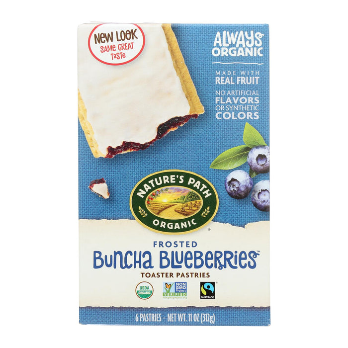 Nature's Path Organic Frosted Toaster Pastries -Buncha Blueberries - Case Of 12 - 11 Oz.